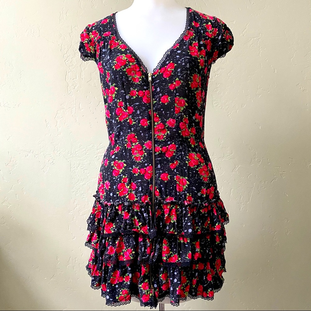 Material Girl Rose Frilly Dress